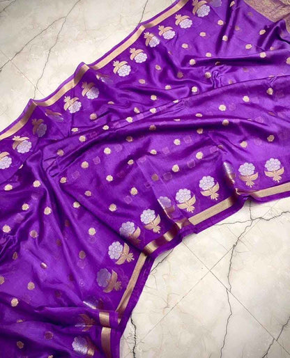Banarasi Viscose Dyeable Sarees