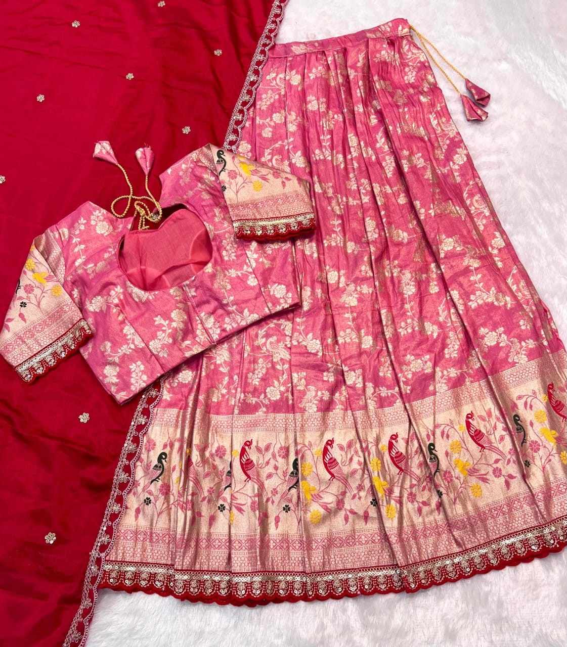 Paithani Tissue Silk Lehengas