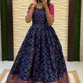 Kanjivaraam Kalamkari Gowns