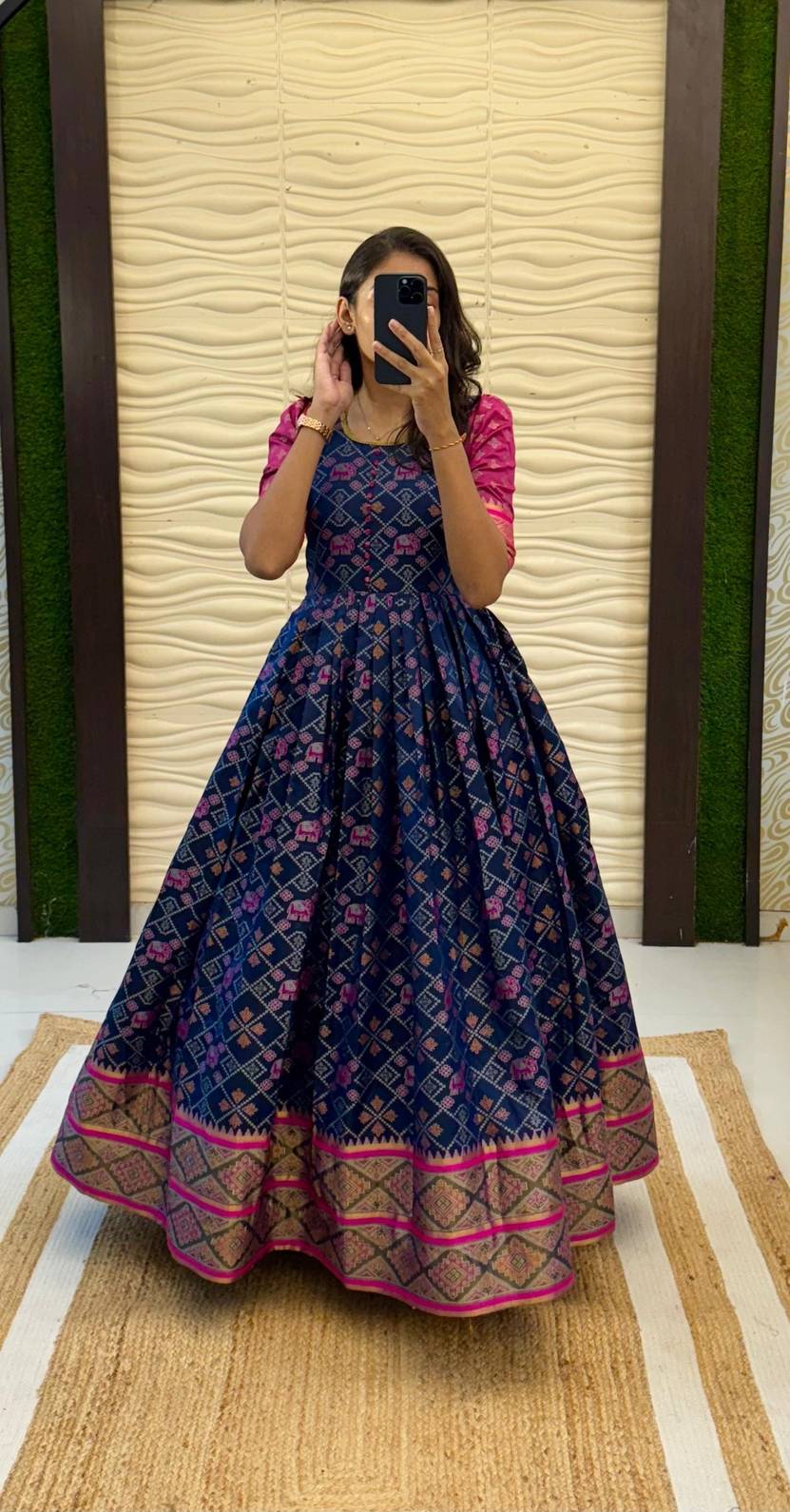 Kanjivaraam Kalamkari Gowns