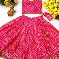 Kid's Chinnon Silk Lehenga