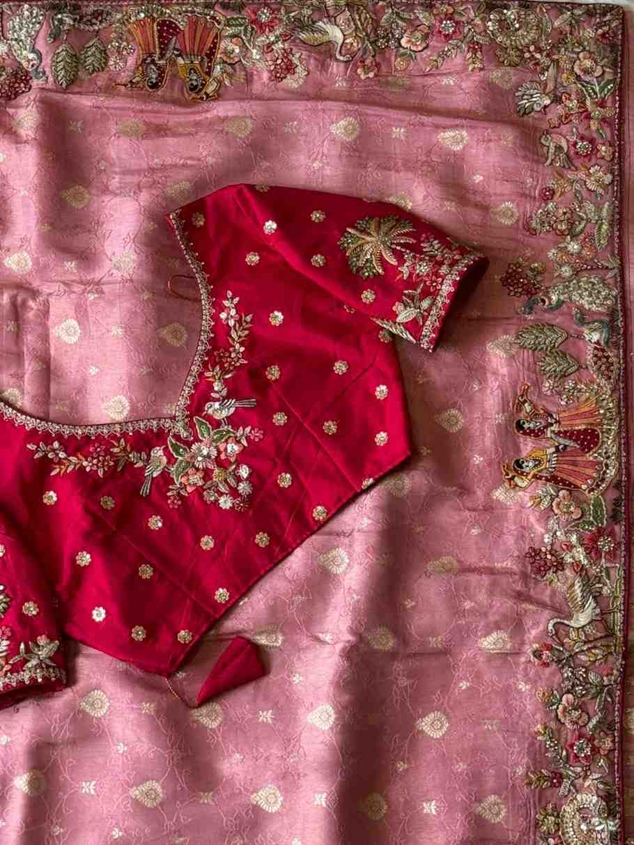 Fancy Dola silk saree – colour 3 – Arhas Couture