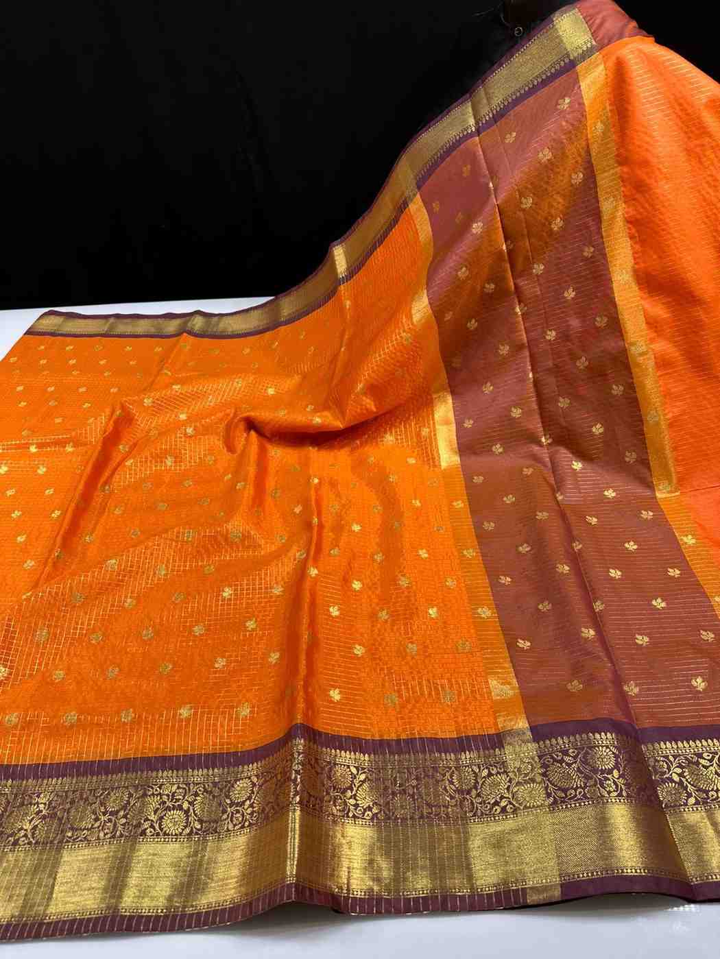 Kids semi Kanchi silk gown by Arhas Couture