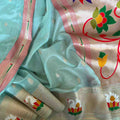 Fancy organza Paithani sarees by Arhas Couture