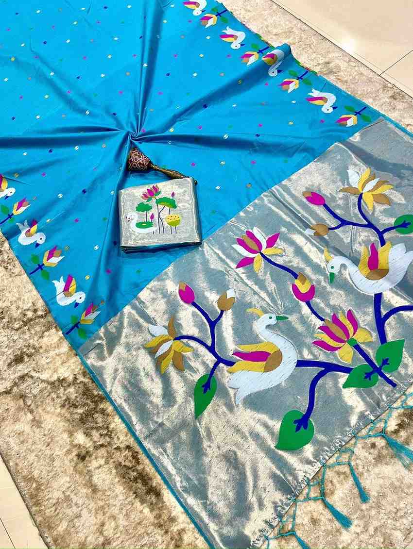 Fancy Khadi raw silk saree – colour 2 – Arhas Couture
