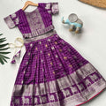 Kid's Kanchi Soft Silk Lehengas