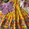 Kids Kalamkari gown – colour 1 – Arhas Couture