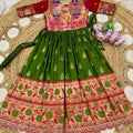 Kid's Paithani Soft Silk Lehengas