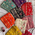 Embroidery Viscose Sarees
