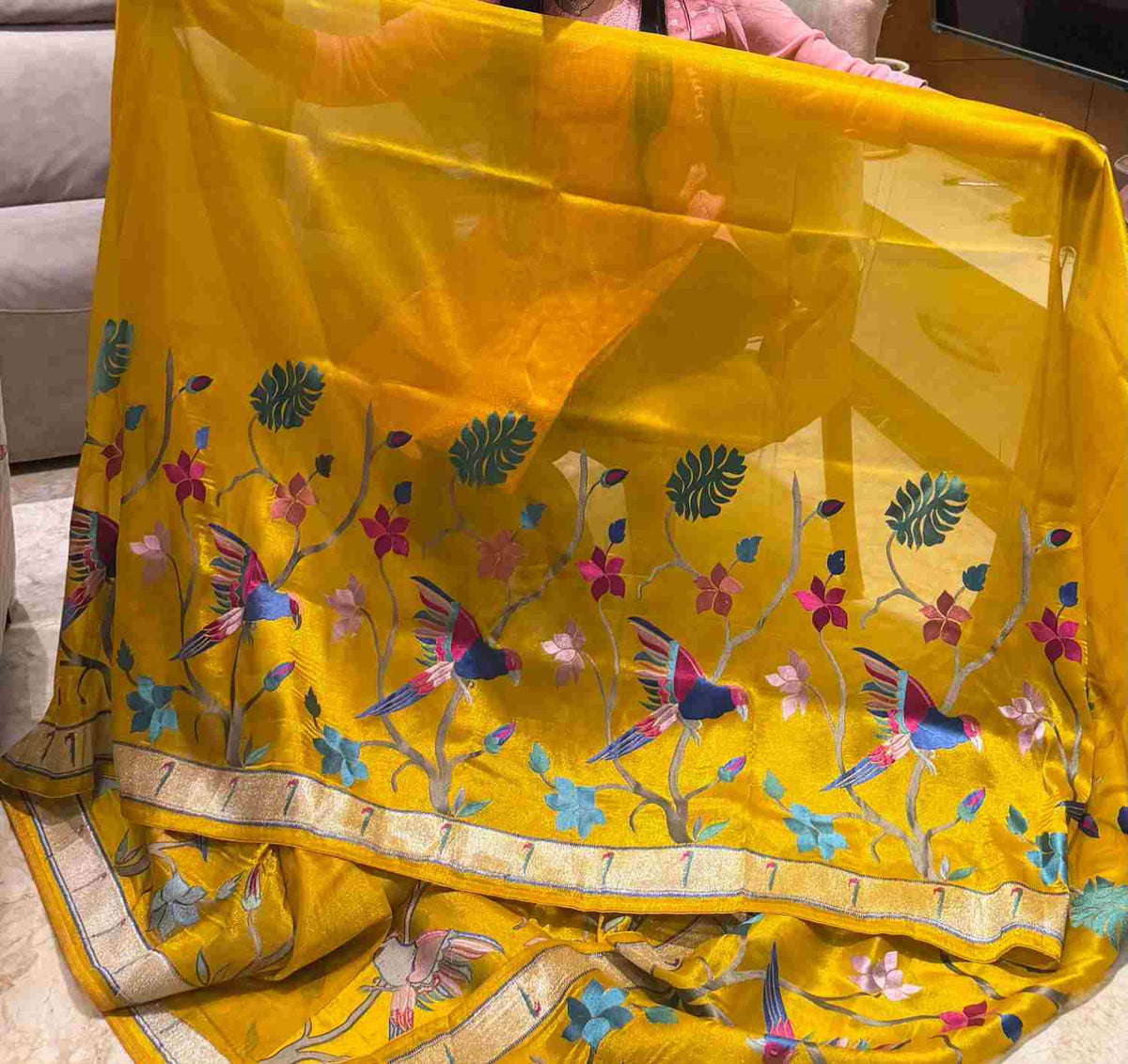 AC's Tissue Paithani Shimmer Saree