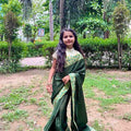 Kids Chinnon silk ready-to-wear saree – 1 to 15 years – Arhas Couture