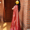 Fancy tissue silk saree with petit point embroidery and Mashru border – Arhas Couture