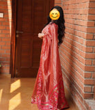 Fancy tissue silk saree with petit point embroidery and Mashru border – Arhas Couture