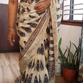 Ajrakh Print Cutdana Sarees