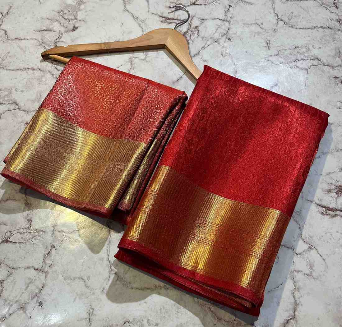 Fancy Banarasi katan tissue silk saree – Arhas Couture