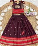 Kid's Narayanpet Silk Lehengas