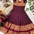 Kid's Narayanpet Silk Gowns