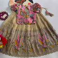 Kid's Tissue Silk Lehengas