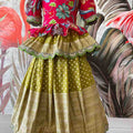 Kid's Gold Crush Lehengas