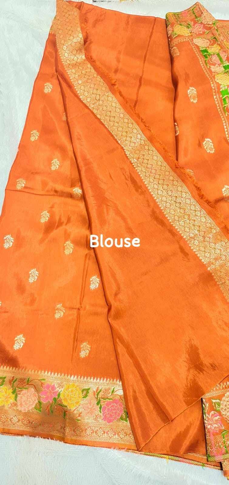 Floral Tussar Silk Sarees