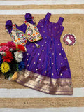 Kid's Paithani Zari Gowns