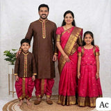 Semi silk family lehenga outfit – 5 colours – Arhas Couture