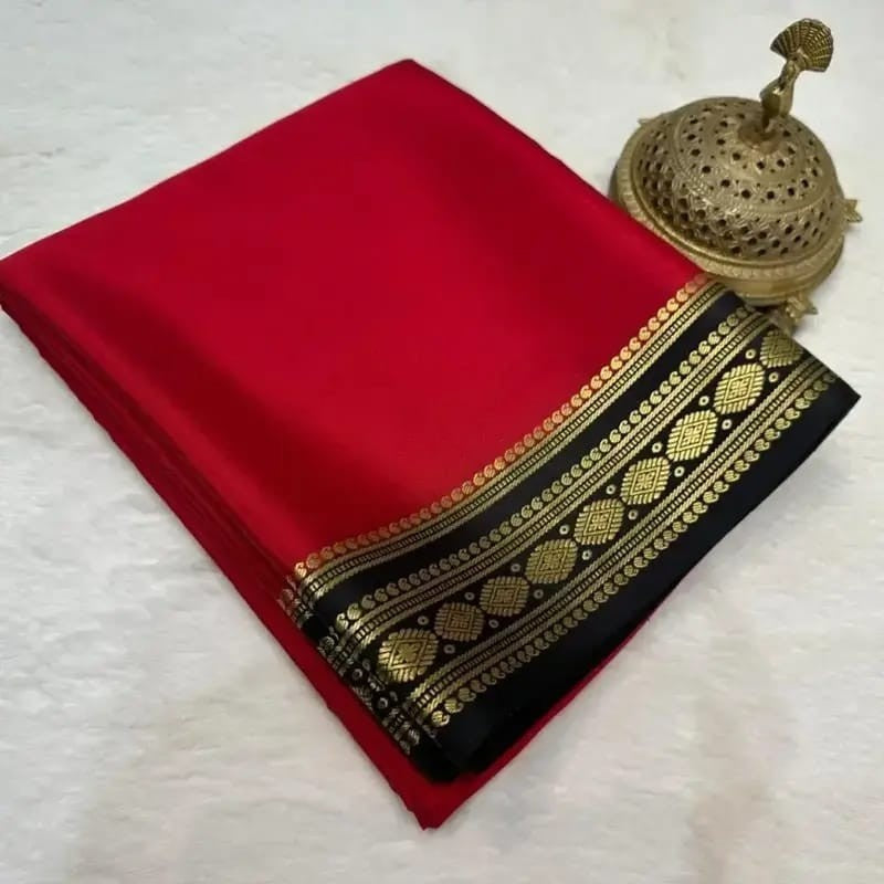 Fancy Mysore silk saree – colour view – Arhas Couture