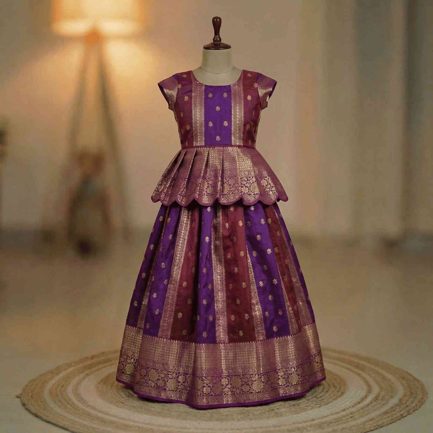 Semi Kanchi tissue family outfit – colour 2 – Arhas Couture