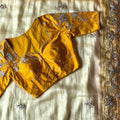 Fancy space silk crush saree – colour 2 – Arhas Couture