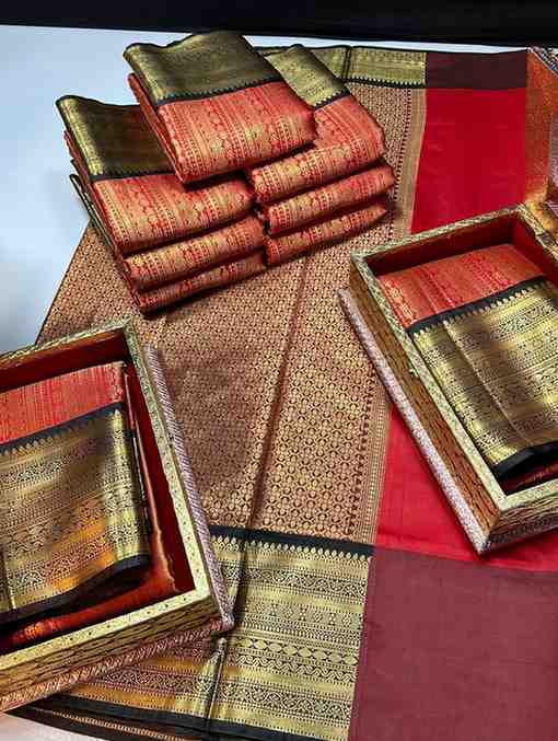 Kid's Banarasi Raw Silk Family Combo