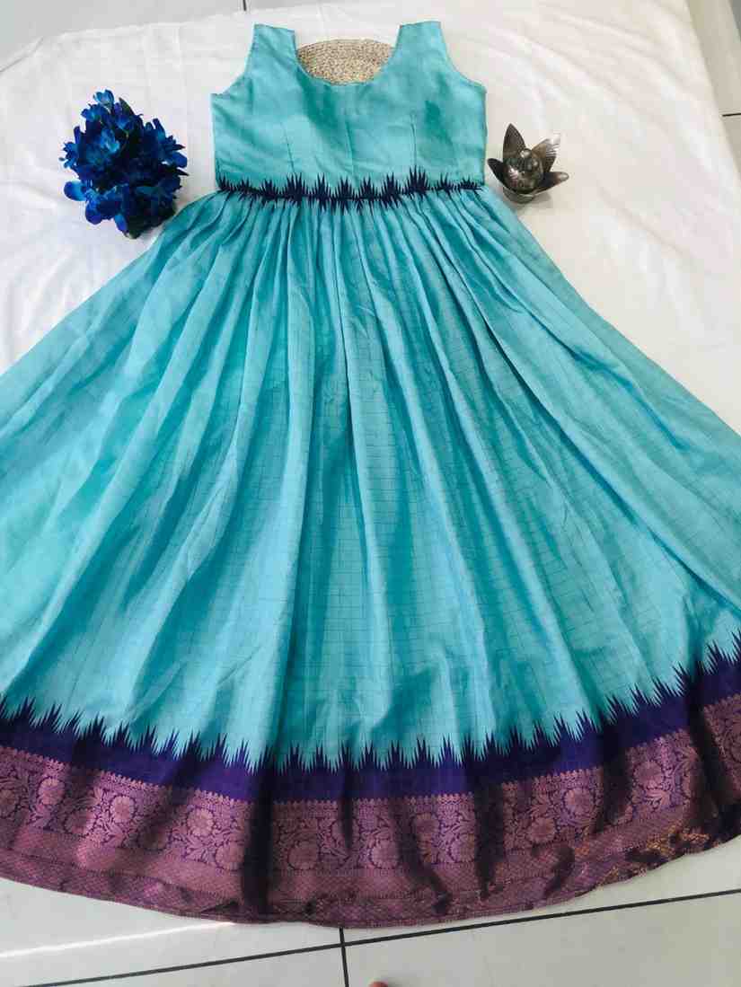 Chanderi Silk Mom Daughter Combo