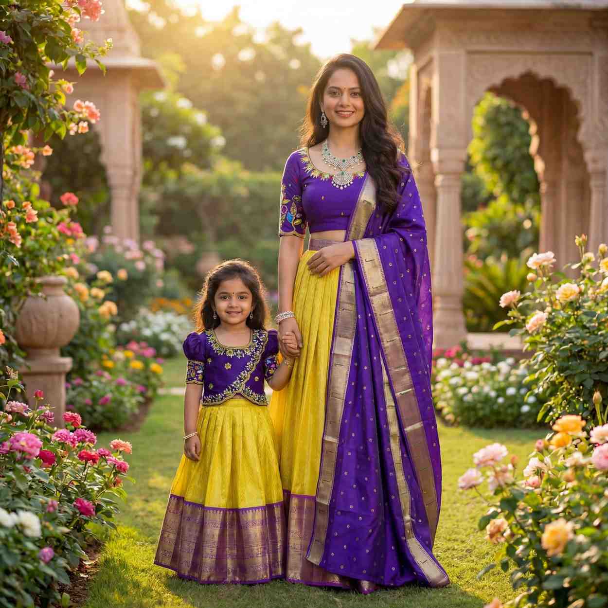 Maggam work family outfit – kids 6 months to 15 years – Arhas Couture