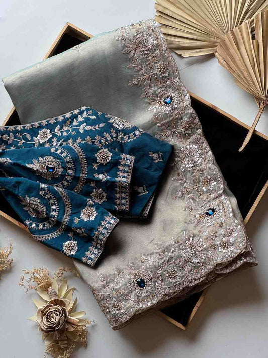 Shimmer Tissue Silk Saree