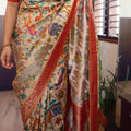 Fancy Munga silk saree – colour 1 – Arhas Couture
