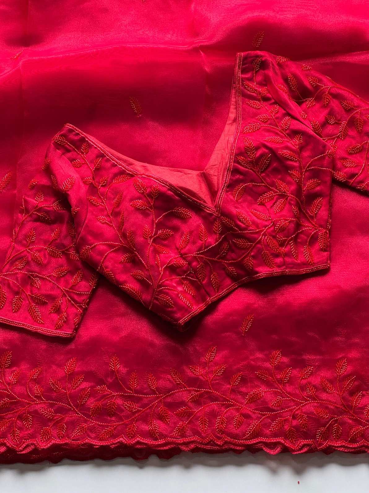 Organza Crepe Silk Saree