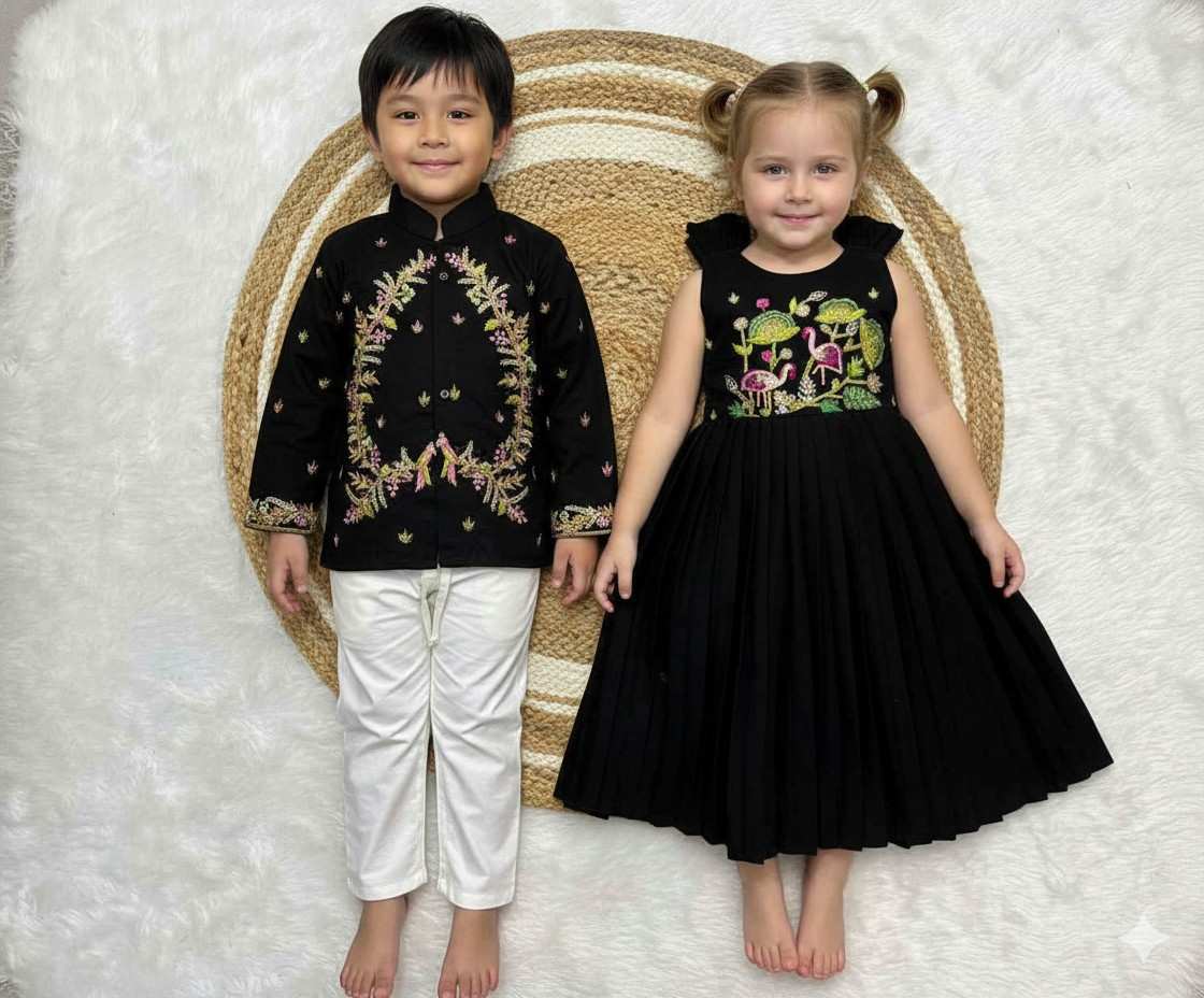 Mul cotton family outfit – boys, girls, men and Mom – Arhas Couture