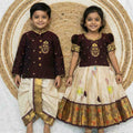 Floral tissue family outfit – girls, boys and men – Arhas Couture
