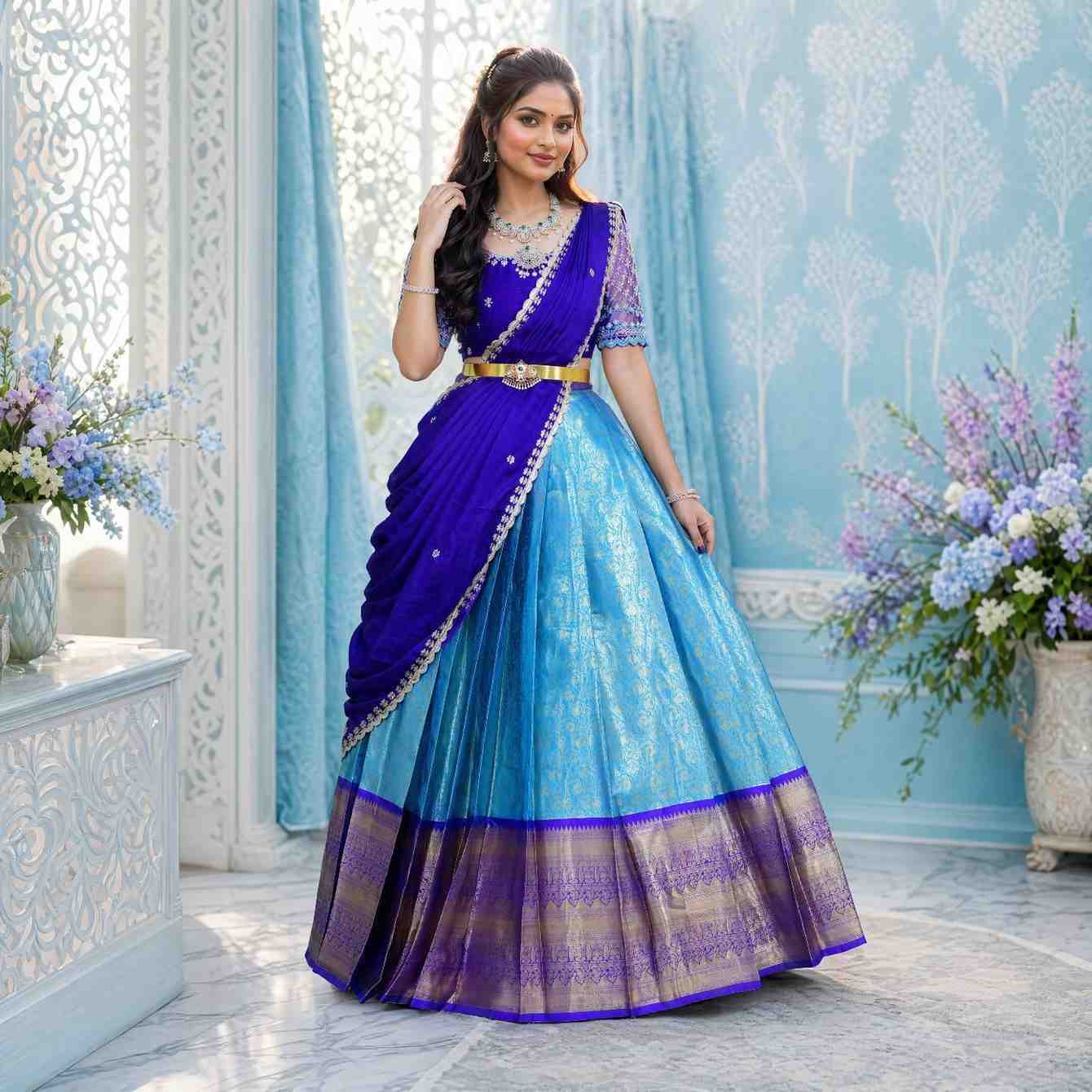 Soft Banarasi family outfit – colour 1 – Arhas Couture