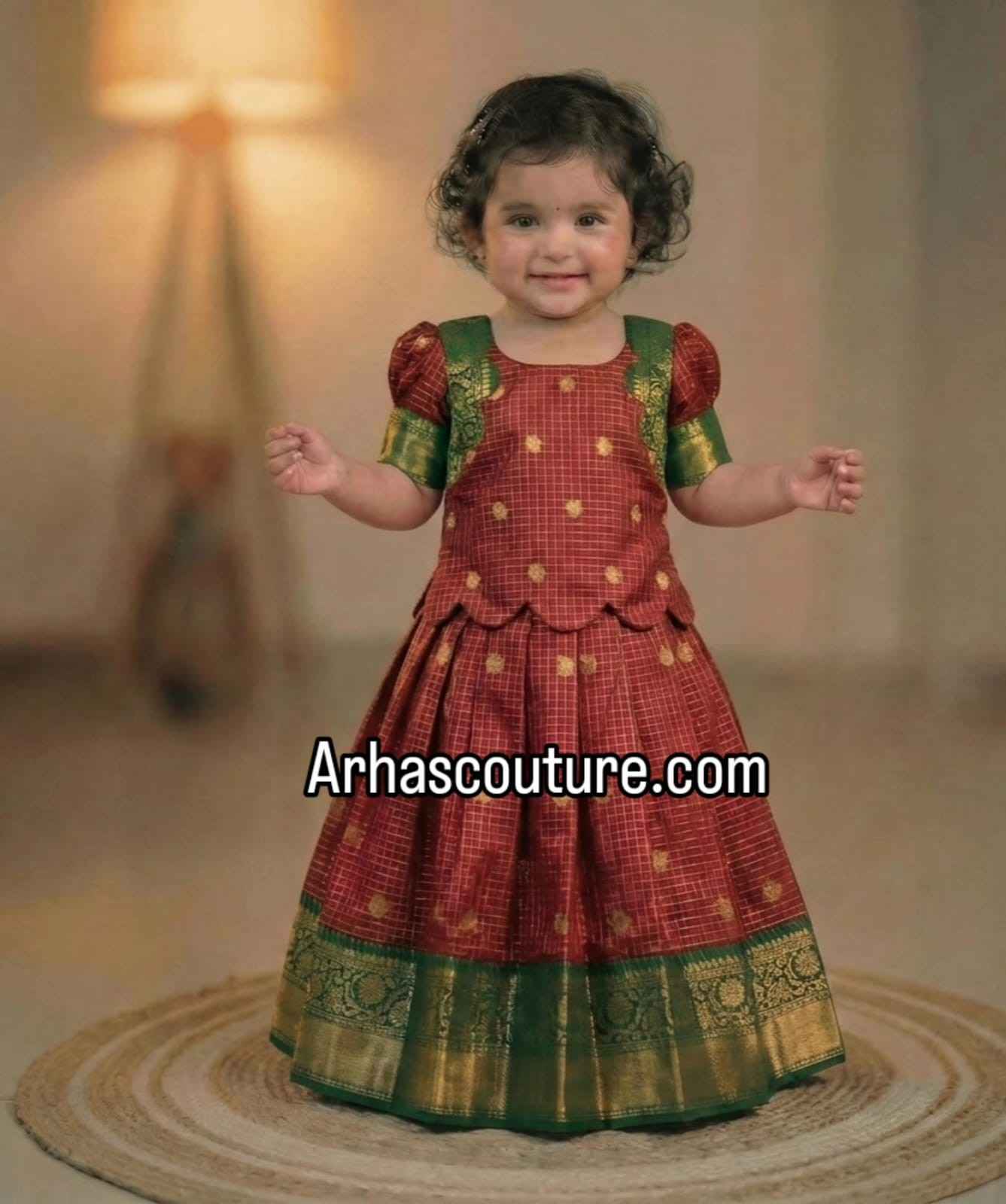 Semi silk lehenga – colour 3 – Arhas Couture