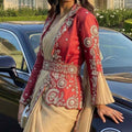Fancy organza satin sarees by Arhas Couture
