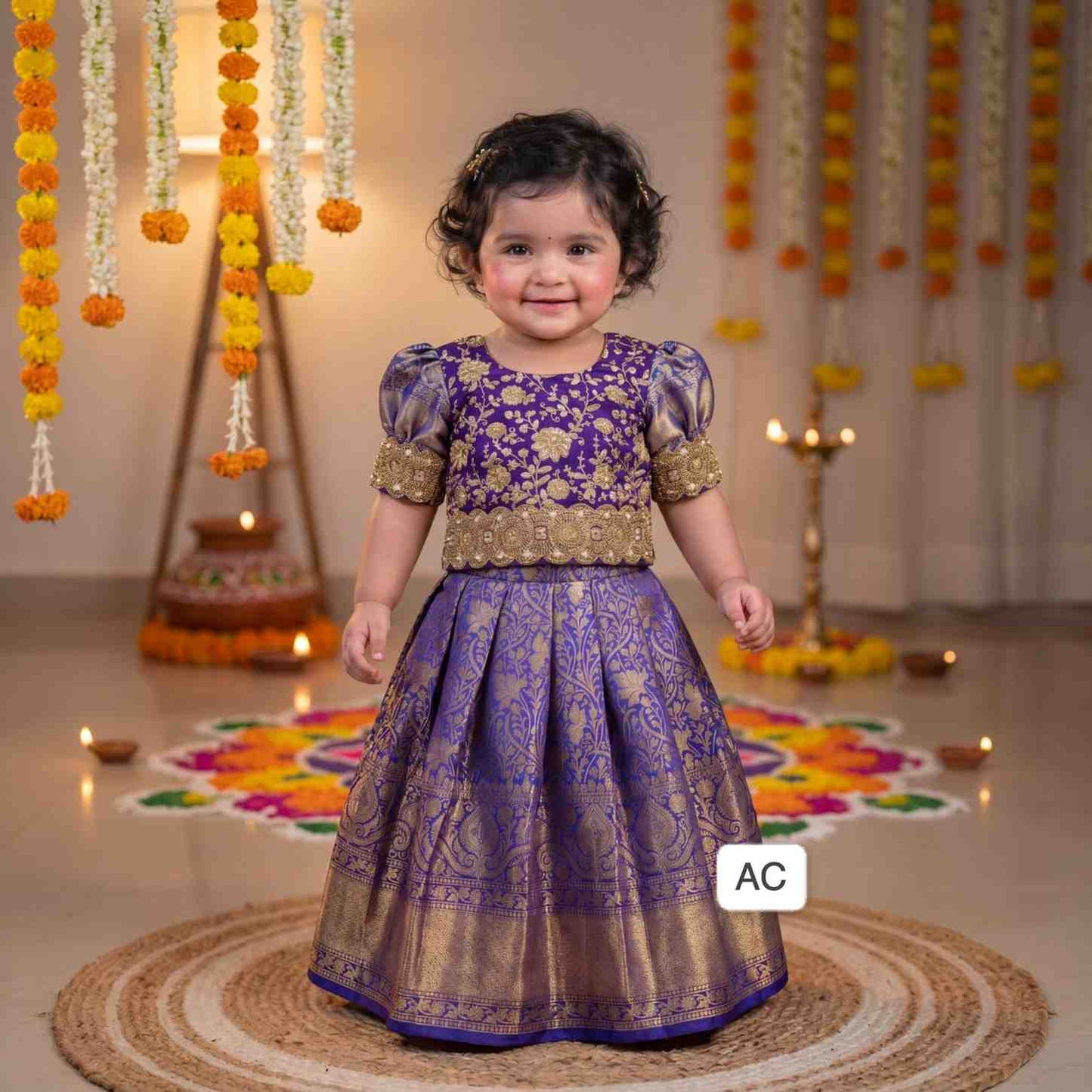 Semi Banarasi Silk Family Outfits
