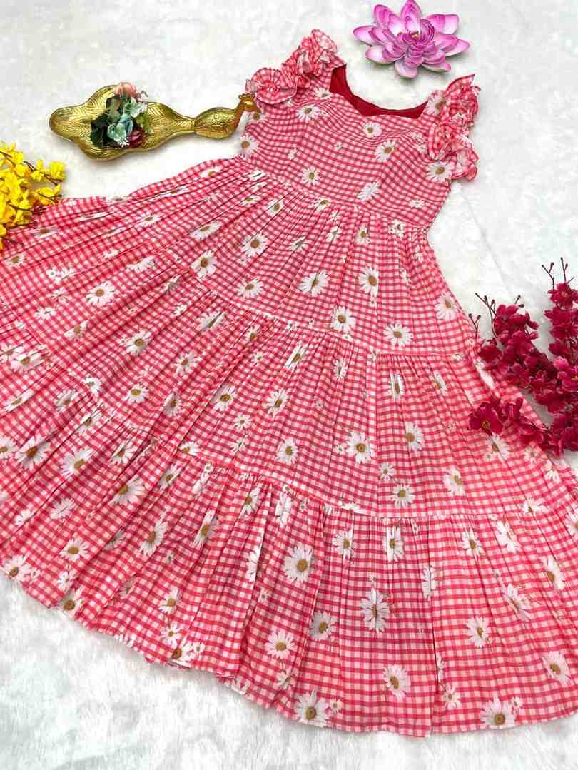 Fancy Cambric cotton sunflower gown – Arhas Couture