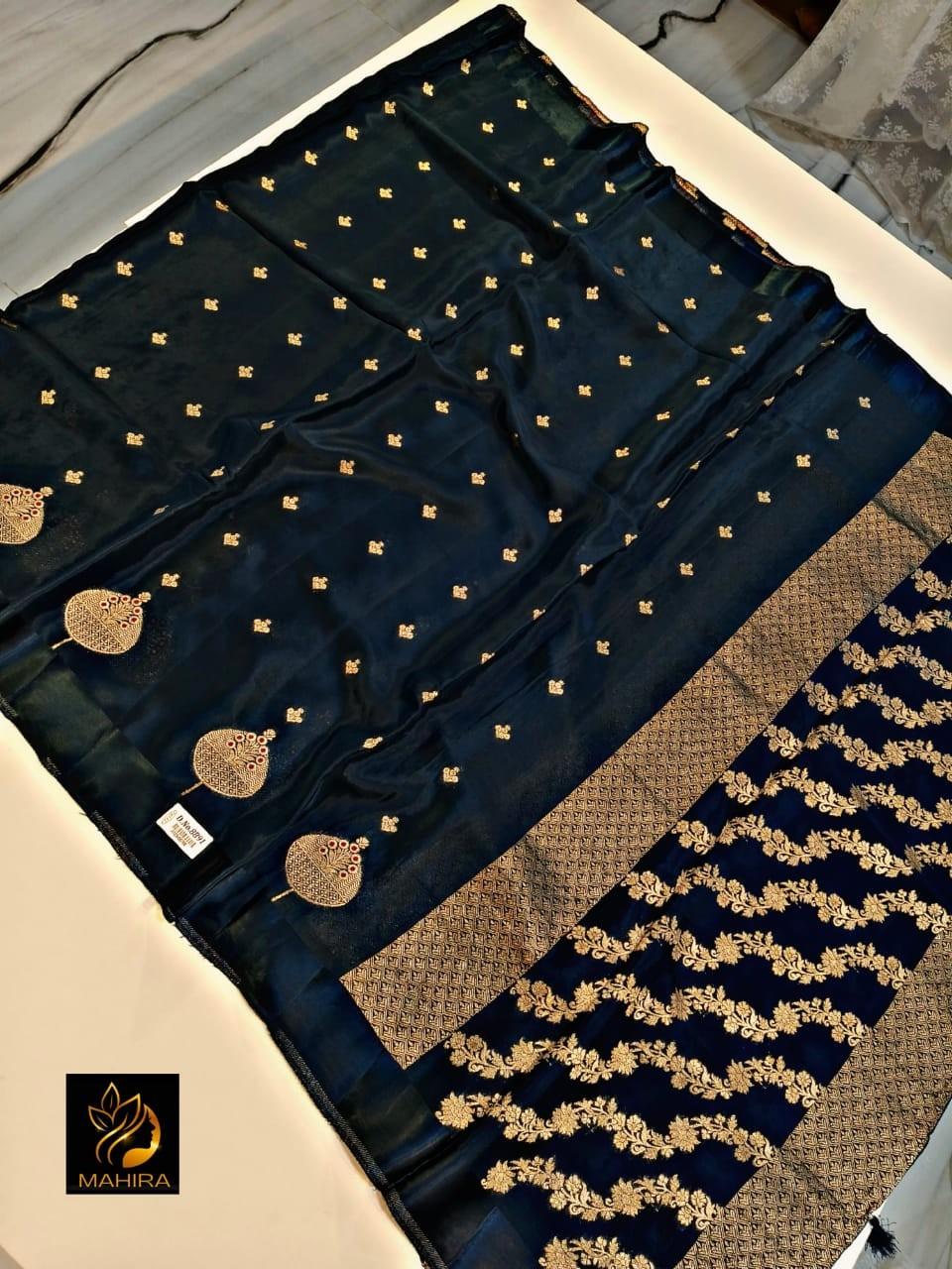 Banarasi Semi Katan Sarees