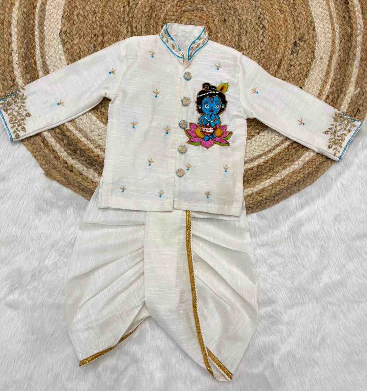 Raw silk family outfit – colour 2 – Arhas Couture