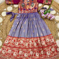 Kid's Paithani Soft Silk Lehengas