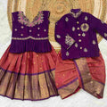 Semi Gadwal Silk Family Outfits