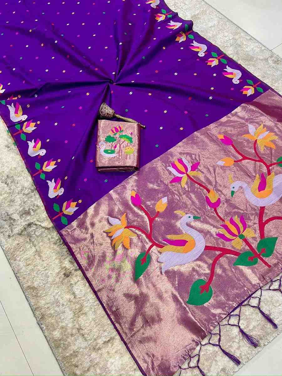 Fancy Khadi raw silk saree – colour 8 – Arhas Couture