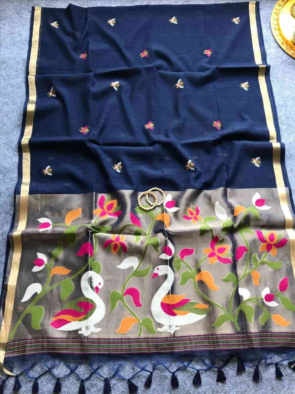 Fancy Jamdani saree – colour 4 – Arhas Couture
