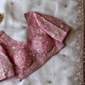Fancy nylon tissue crepe saree – colour view – Arhas Couture