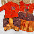 Gadwal silk family outfit – 5 colours – full family – Arhas Couture